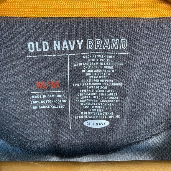 Old Navy Brand Vintage Men's Gray Long Sleeve Knit Sweatshirt Size Medium Casual - Picture 2 of 9